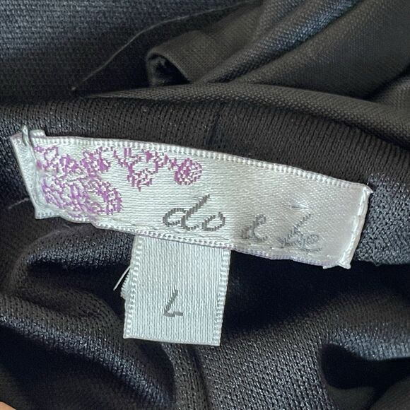 Y2K Do & Be‎ Embellished Black Sleeveless Dress Sz L Whimsigoth - Picture 2 of 9